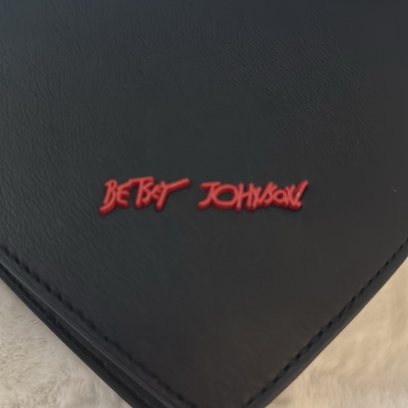 Betsey Johnson Black and Red Heart Crossbody Purse ♥️🖤♥️🖤 - Picture 13 of 13